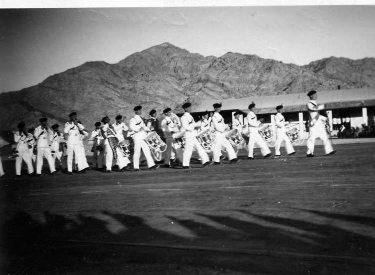 Band and Drums 1st BATT on parade