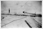 5.25 Guns trained on the oil refinery Abadan aug 1951