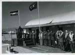 King Abdullah and some of his royal household. LF march past